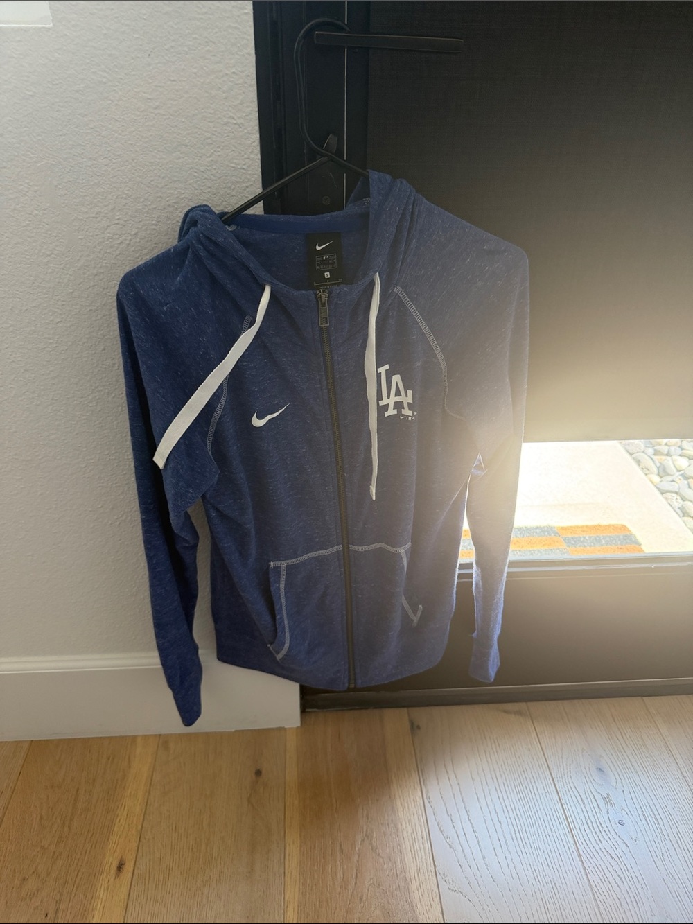 Nike LA Dodgers Navy Zip-Up Hoodie Size Small